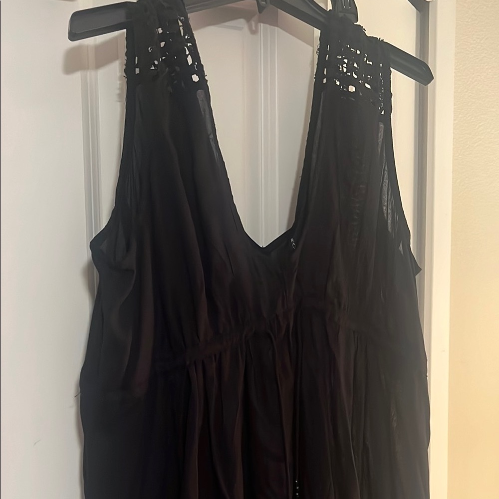 Raviya Black Swim Coverup
